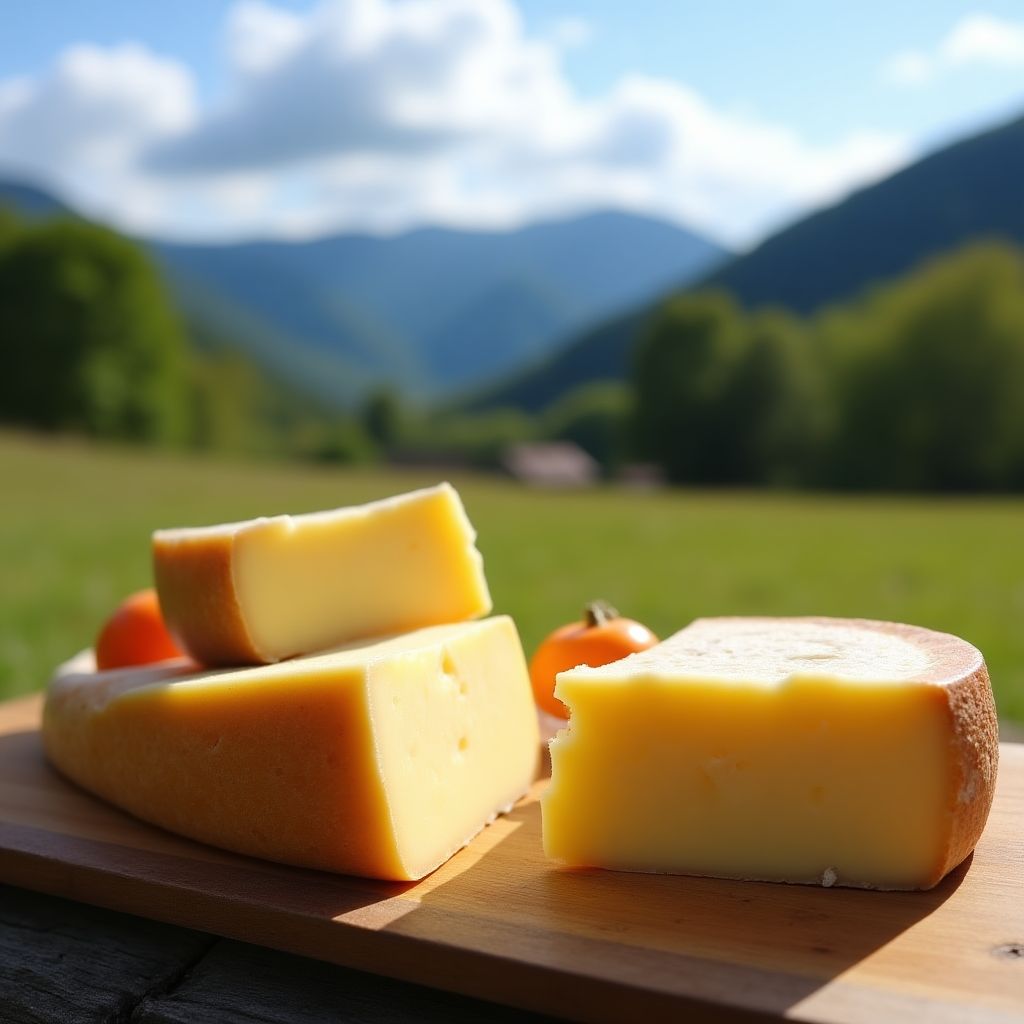 Dégustation de fromage dans une ferme de l'Auvergne